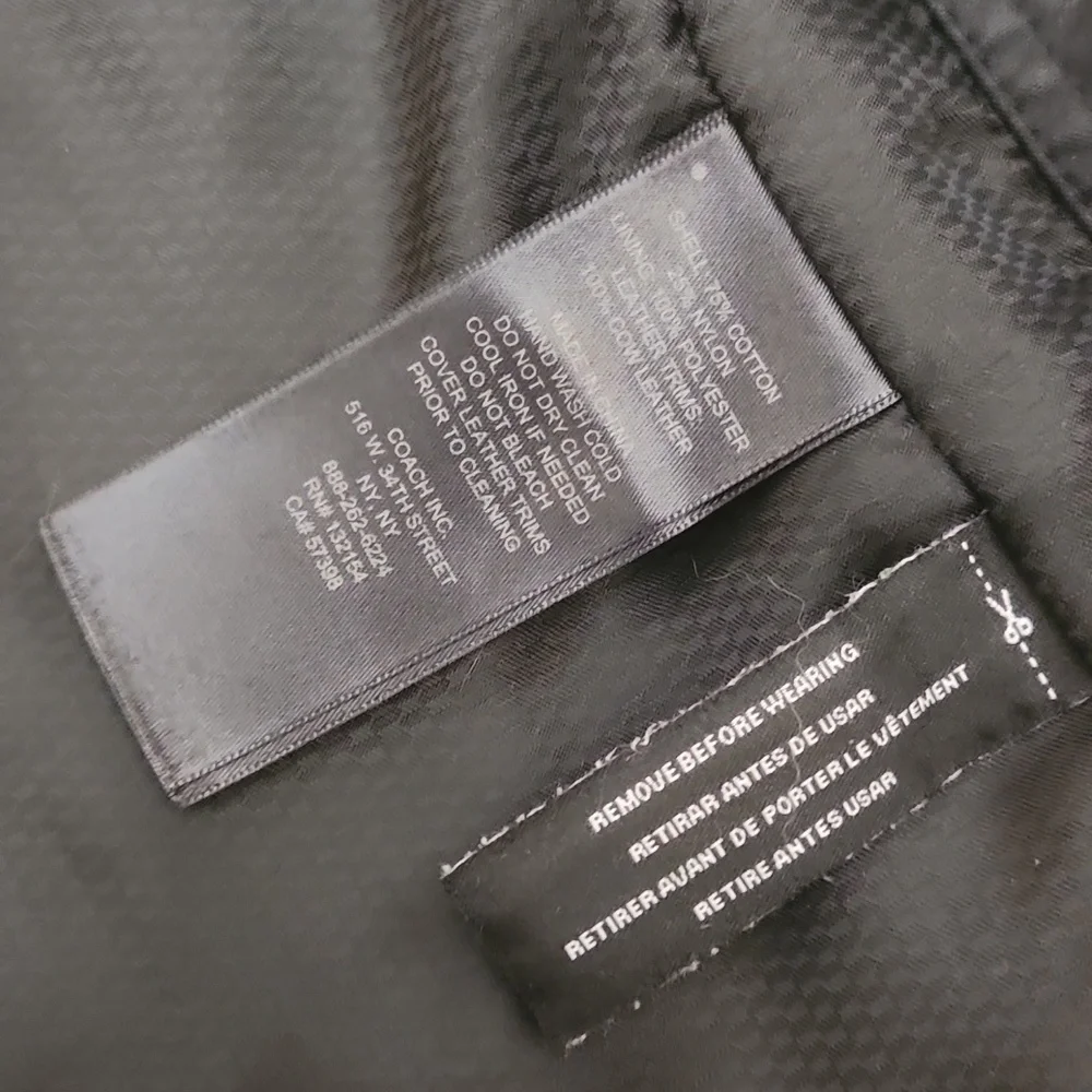 Coach Coated Field Jacket Size Small - Picture 11 of 16
